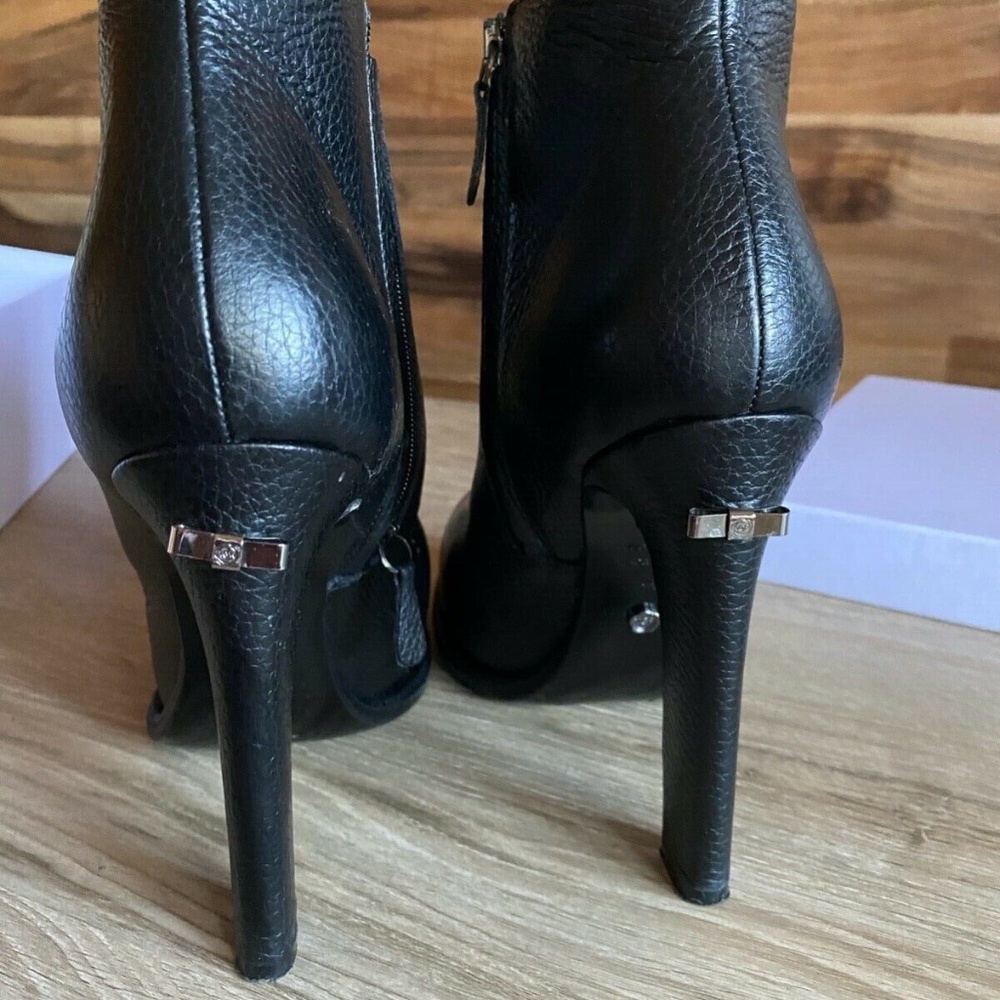 Viktor & Rolf Black Leather Ankle Platform High Heel Boots, EUR 40,5 - Picture 9 of 11